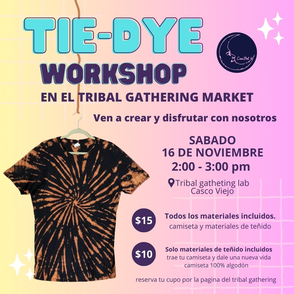 1 x Taller &quot;Teñido TIE-DYE&quot; por CamiReds